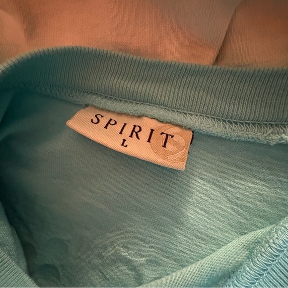 Spirit Teal and White Ombre Long Sleeve Tee - Picture 6 of 7
